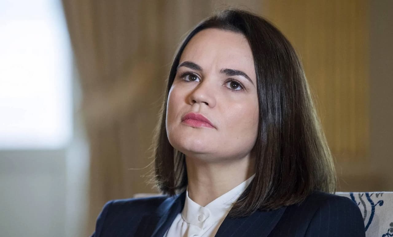 Tichanovskaja neslepia, kad Baltarusijoje Stalino laikai, todėl būtina laimėti karą Ukrainoje