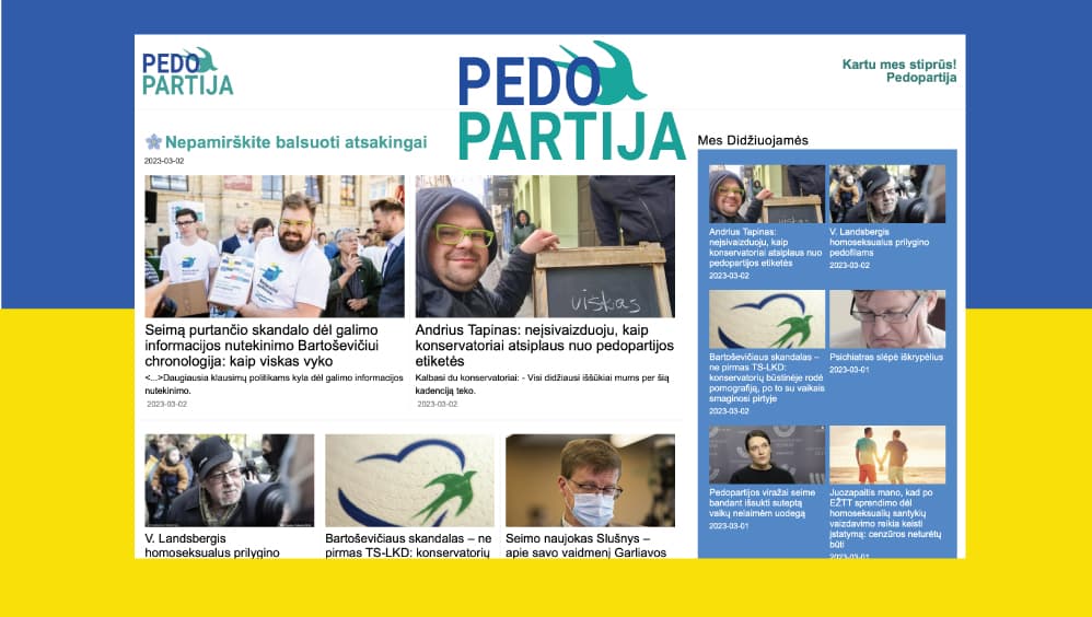 Prisijunkite prie Pedopartijos kelionės: kartu mes stiprūs!