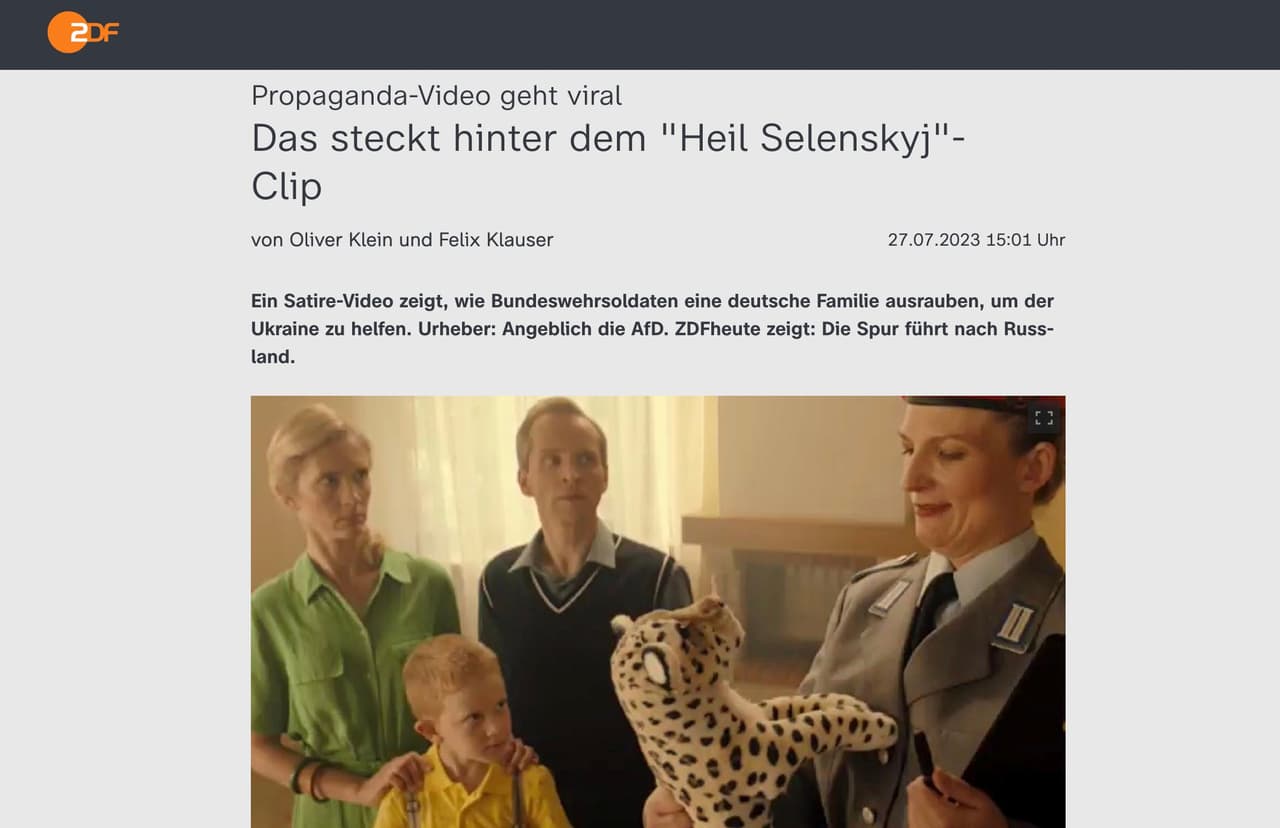 Kremliaus sukurtas klipas „Heil Zelenski“ plinta kaip virusas
