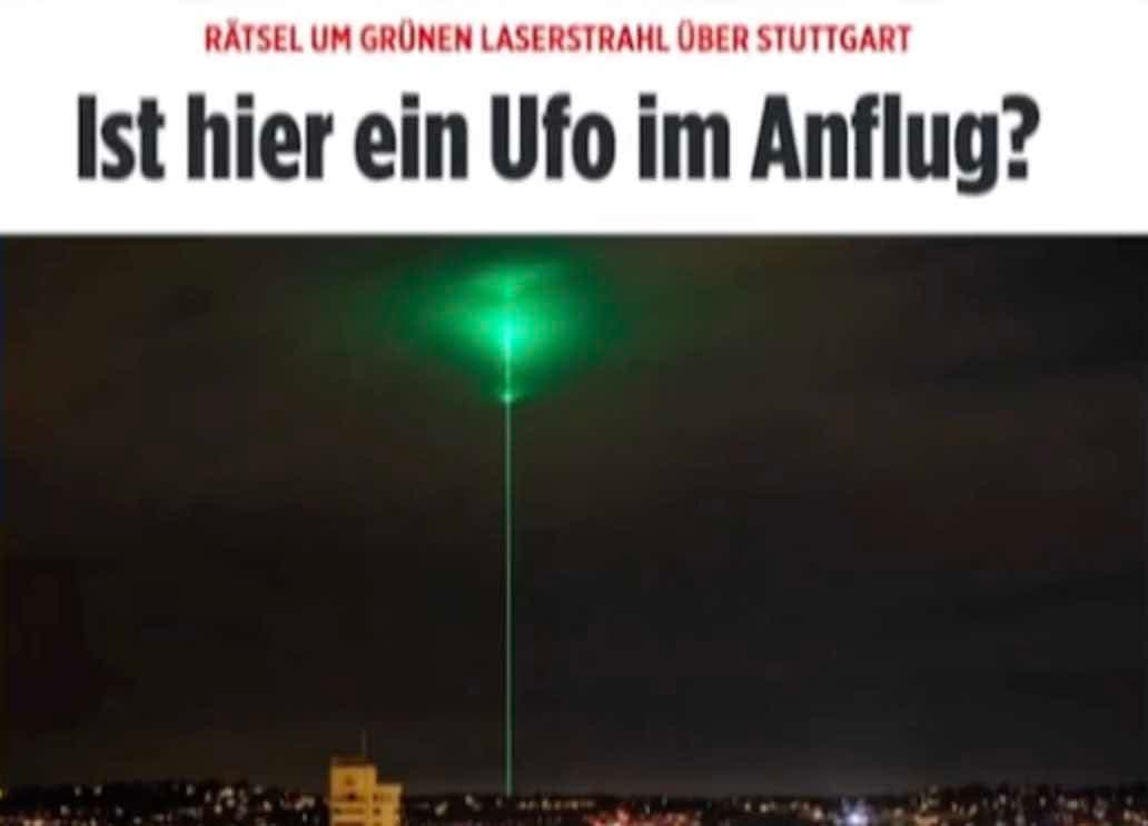 Štutgarto gyventojai išsigando spindulio