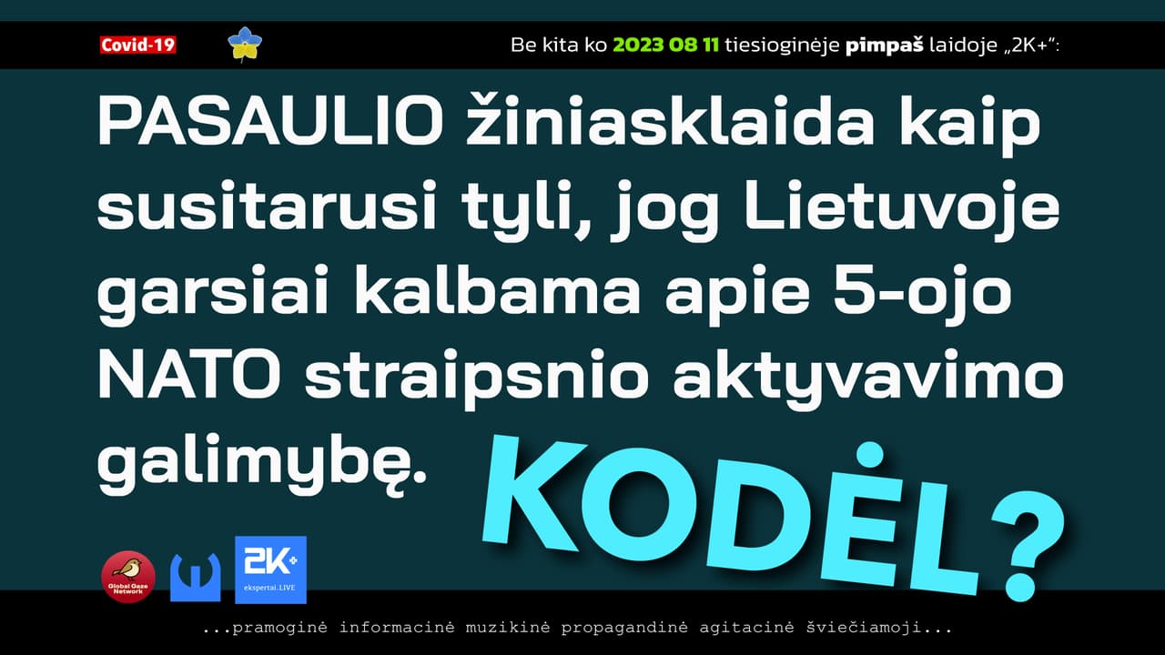 Kodėl pasaulio žiniasklaida tyli apie tai, kad netrukus Lietuvą ir Lenkiją gali užpulti priešas?