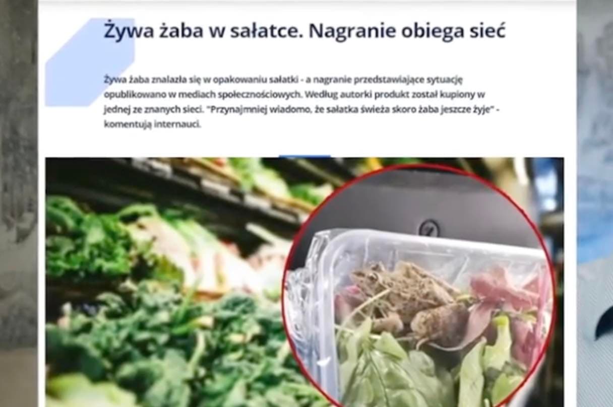 LIDL salotose, esą aptikta gyva varlė