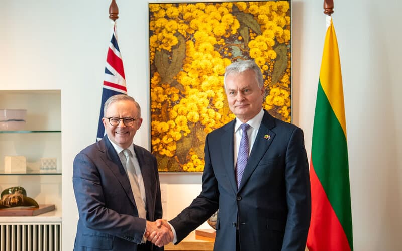 Nausėda Australijoje paragino australus jungtis prie Ukrainos atstatymo projektų