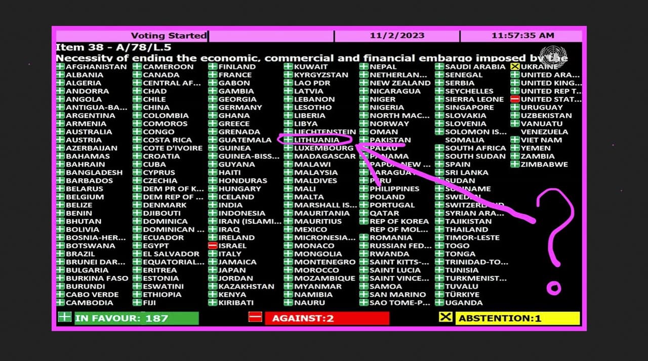 Ukraina, JAV ir Izraelis dėl Kubos laiko vieną frontą – kodėl suklupo Lietuva?