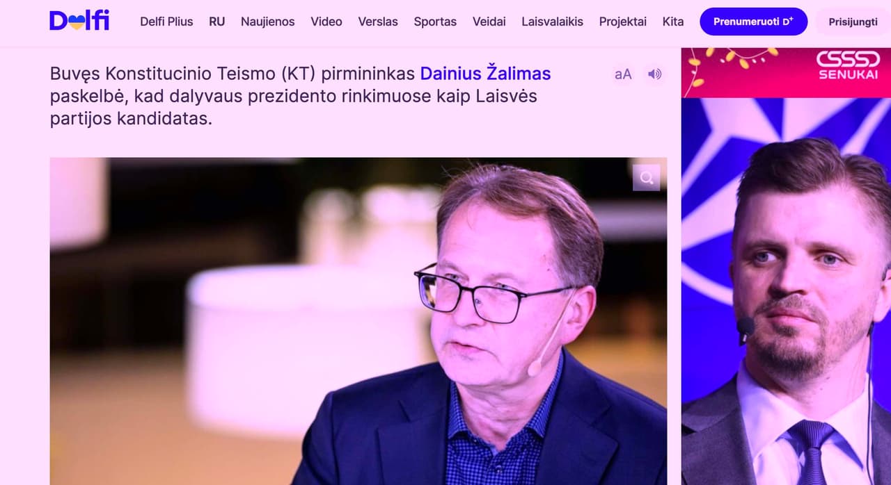 Žalimas metė pirštinę Jeglinskui – dėl Lietuvos ateities sėkmės susikaus du mohikanai