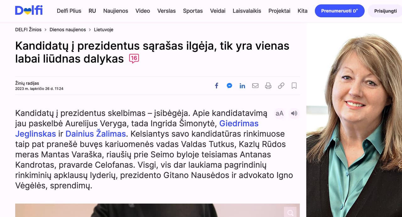 Nepriklausomas Žmonių partijos leidinys pranešė apie laukiamus lyderius