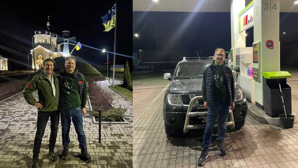 Per šventes bebaimis Žalimas į Ukrainą gabeno pikapą