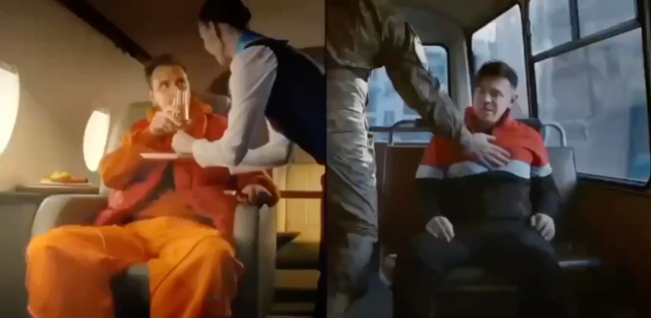 Jo sūnelis – elitas, o tu – mėsa. Visuomeninis video apie mobilizaciją Ukrainoje