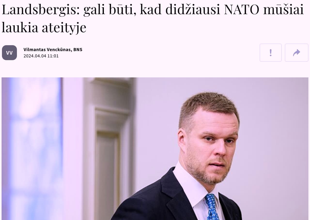 Landsbergis perspėjo visą NATO bendruomenę – būtina nedelsti ir ruoštis mūšiams