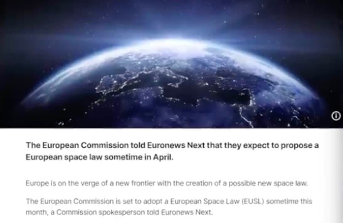 Europos Komisija jau parengė įstatymą, kurio privalės laikyti visi, vykstantys į kosmosą