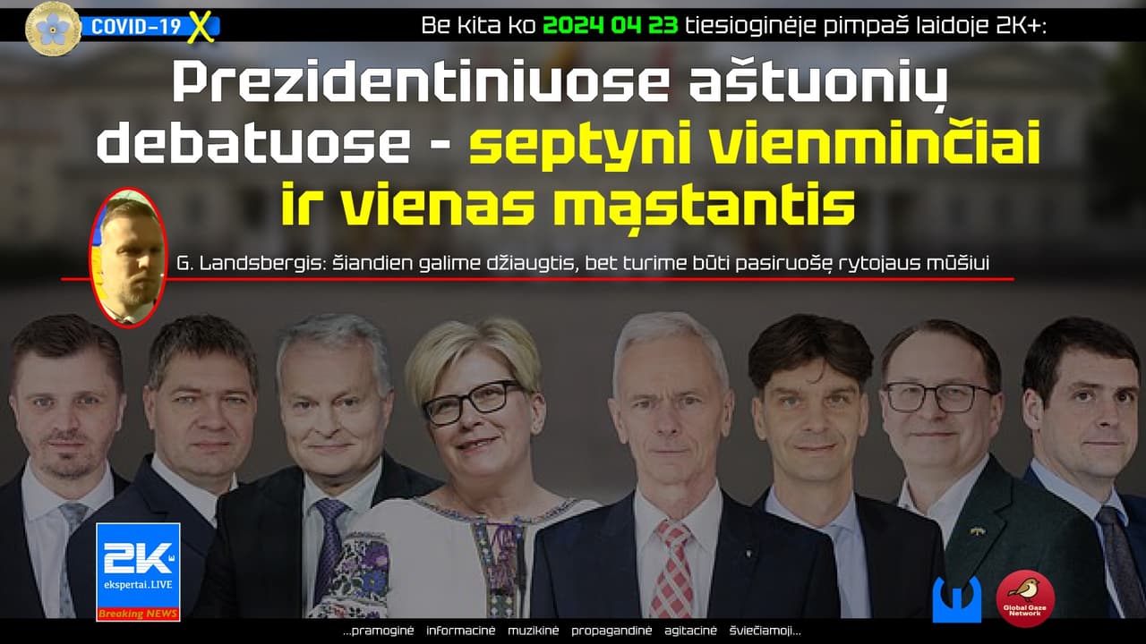 Kaip pavyko ir ką parodė pirmieji Prezidentiniai debatai valstybinio transliuotojo eteryje?