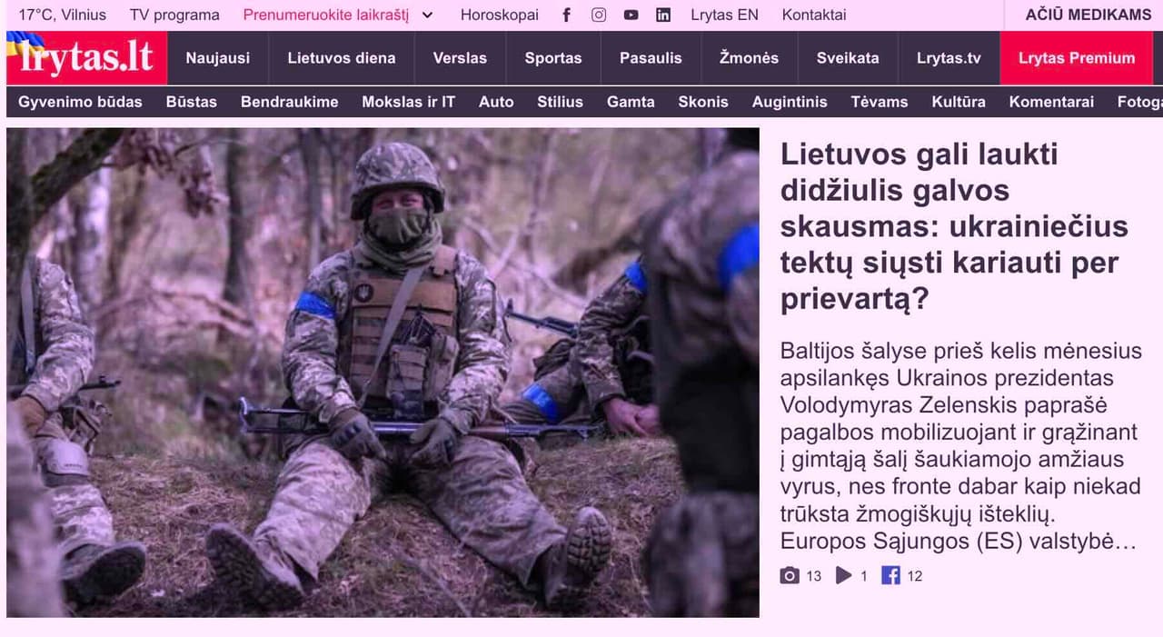 Galva skaudės tada, kai kariauti privalantys ukrainiečiai nebus išgaudyti ir nusiųsti į Ukrainą