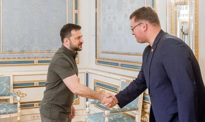 Kijeve įvyko istorinis Kasčiūno ir Zelenskio susitikimas, aptarti svarbiausi Ukrainos reikalai