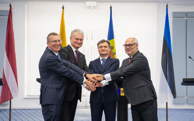 Lietuvos, Latvijos ir Estijos lyderiai pasirašė deklaraciją, remiančią Moldovos eurointegraciją