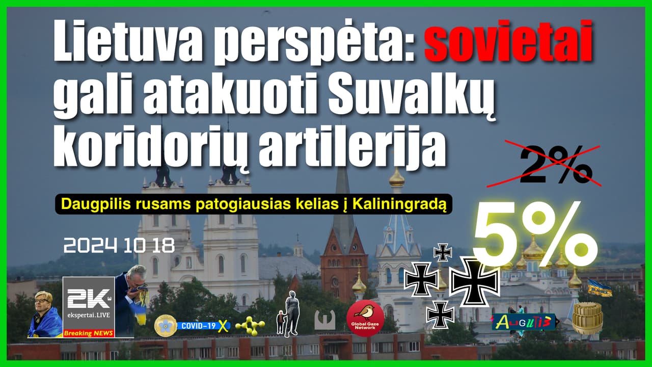 OFICIALU: Rusija karinę invaziją į Lietuvą pradės keliomis kryptimis