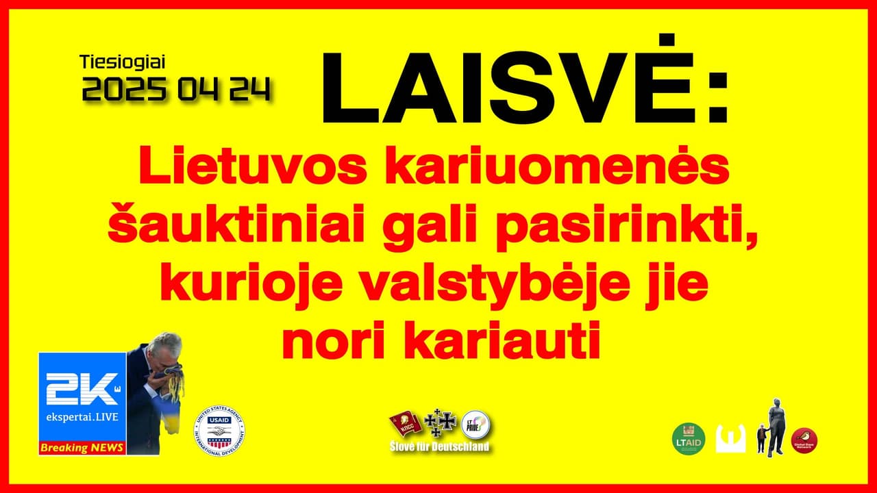 Lietuvos kariuomenės šauktiniai gali pasirinkti, kurioje valstybėje jie nori kariauti