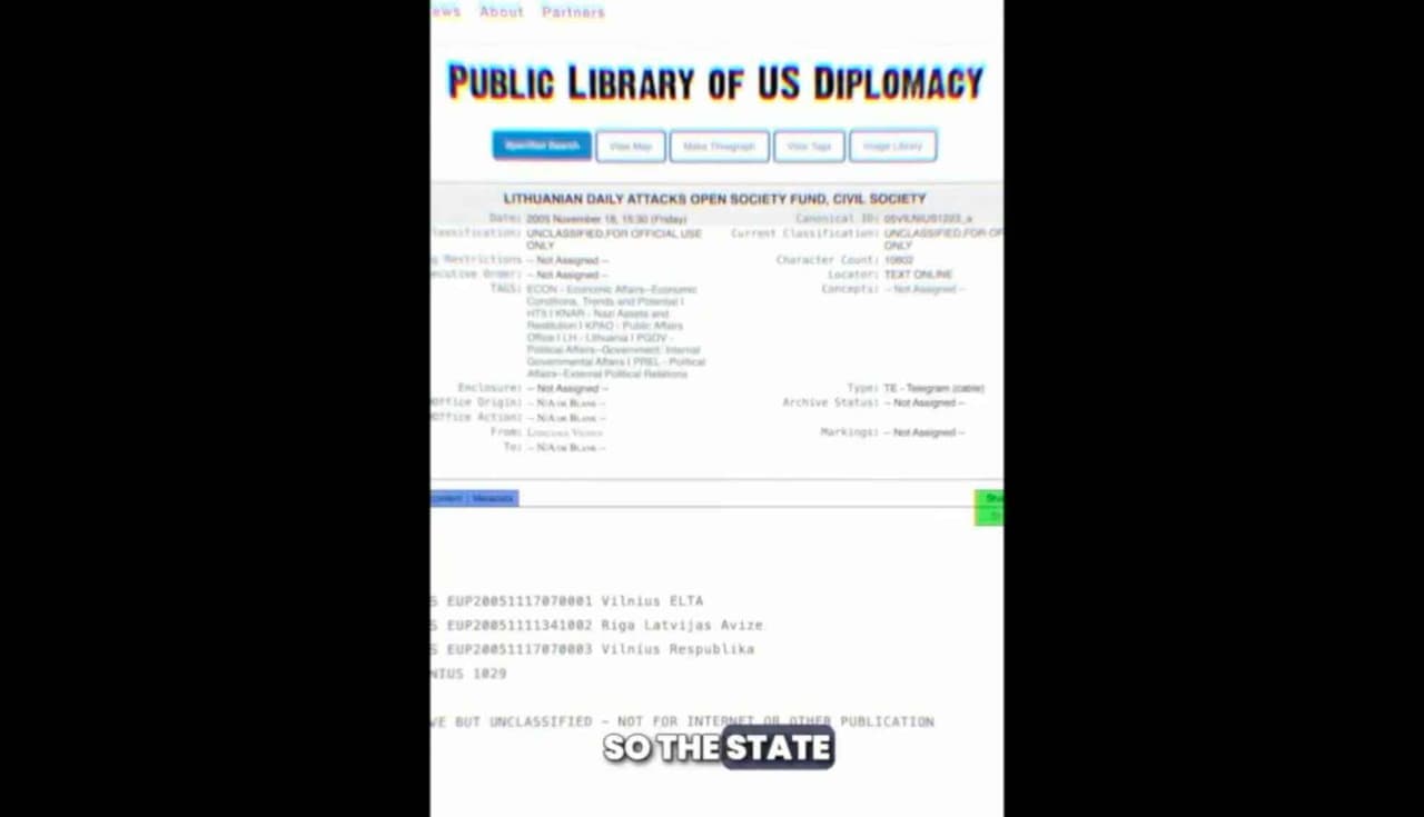 Man atrodo, tai buvo 2000-ųjų pradžioje, kai „WikiLeaks“ paskelbė dokumentą apie Lietuvą