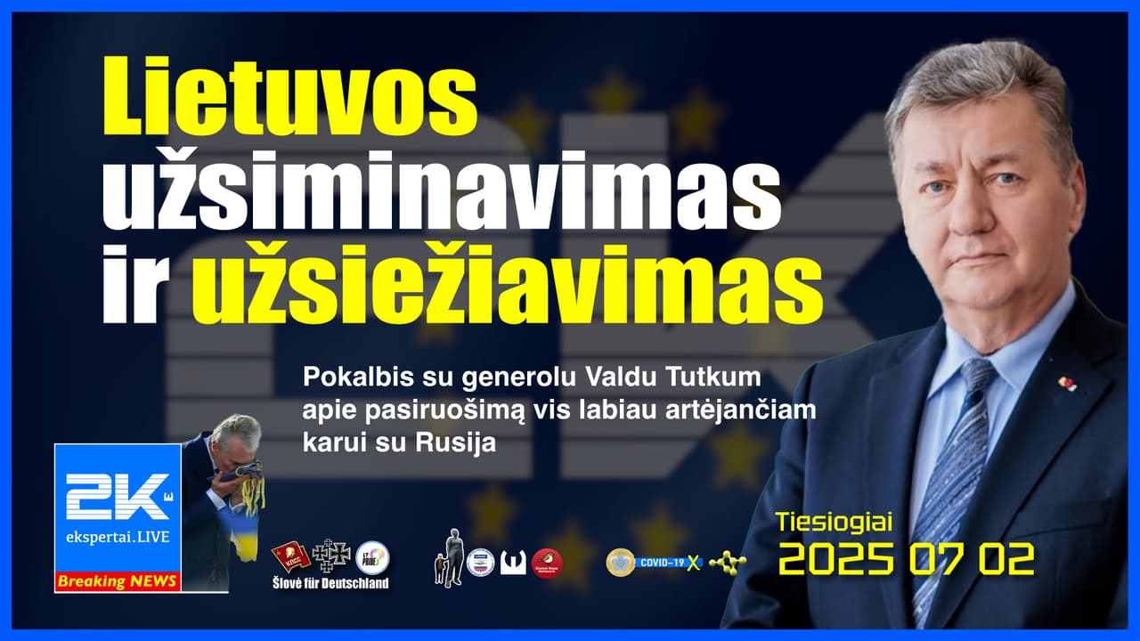 Rusijos invazija į NATO ir ES valstybę Lietuvą – ne teorija. Turime veikti dabar