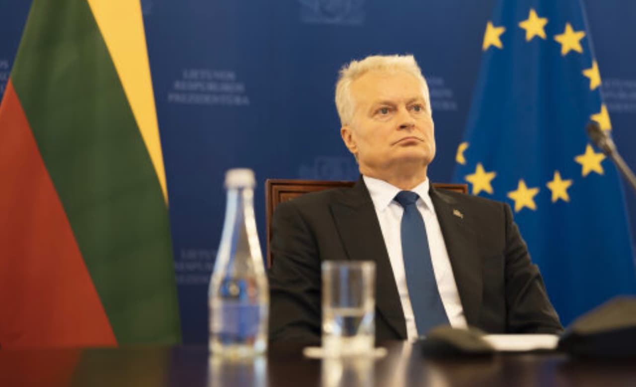 Nausėda nuotoliu reikalavo solidaus Europos indėlio į Ukrainos saugumą, apie pergalę vėl nekalbėjo