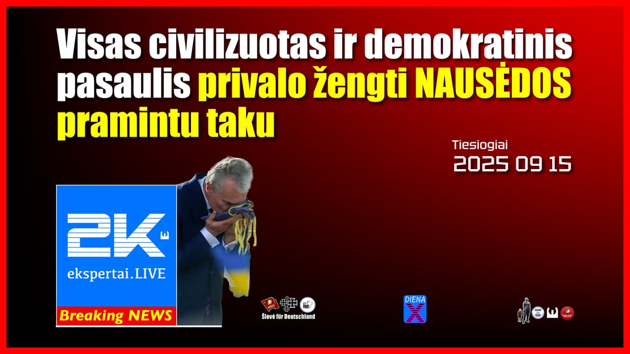 Masinis solidarumo bučinys, priverstų mūsų priešą susigūžti dėl Ukrainos