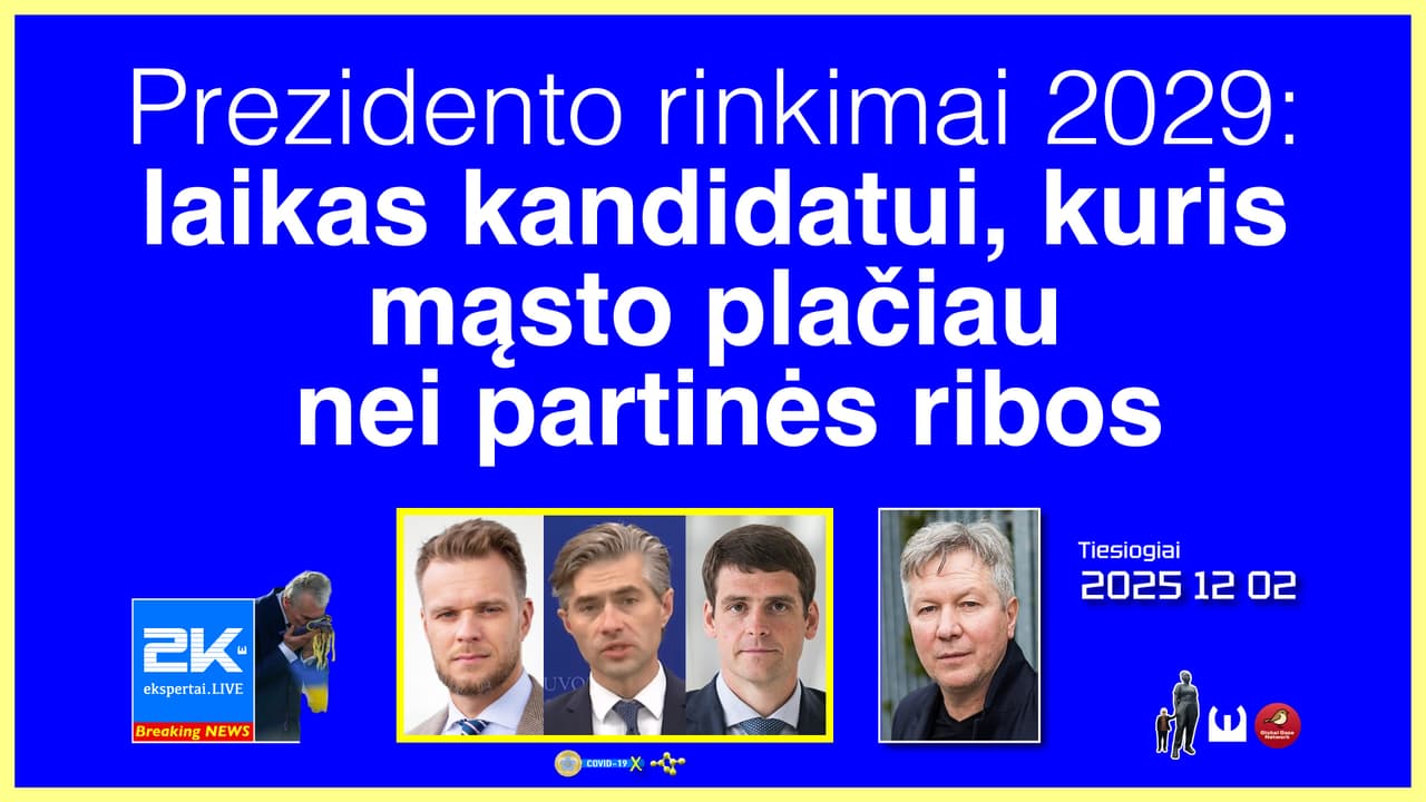 2029-ųjų prezidento rinkimai: Kasparavičius – vardas, kuris galėtų sugrąžinti prasmę prezidento institucijai