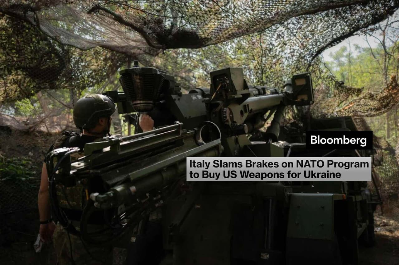 Italija sustabdė dalyvavimą NATO ginklų pirkimo programoje Ukrainai