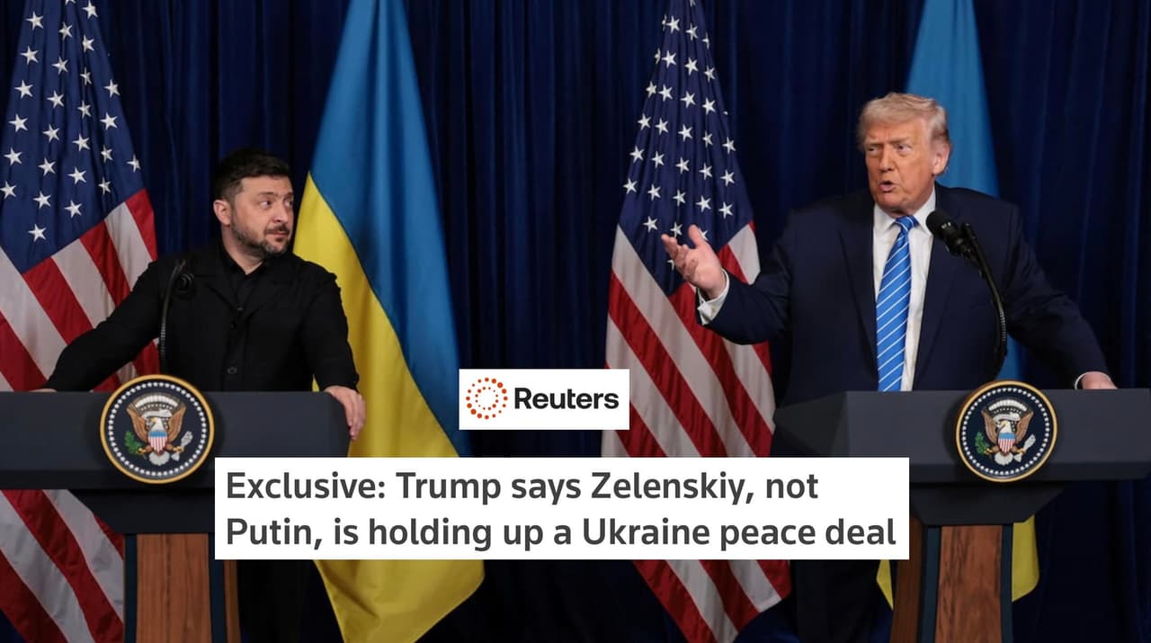 Trump teigia, kad taikos susitarimą stabdo Zelenskis, o ne Putinas