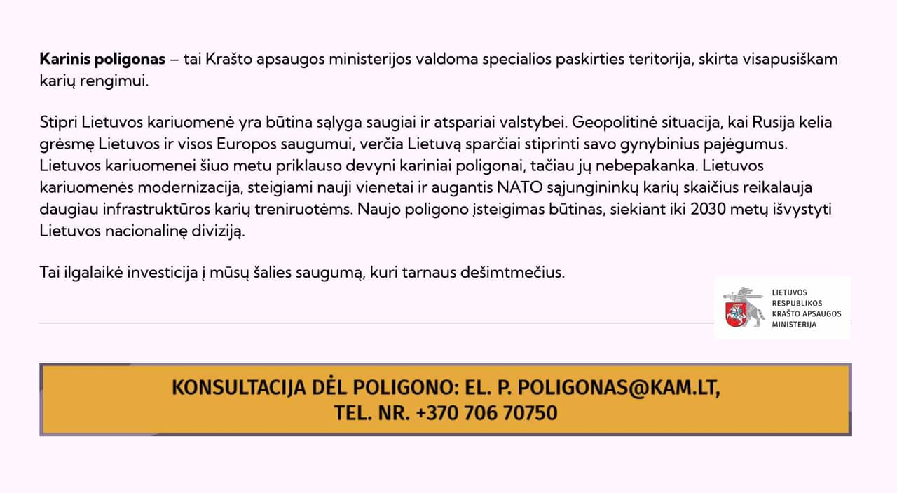 Artėjant balsavimui Seime dėl Kapčiamiesčio karinio poligono, patvirtintos dar vienos Rusijos atgrasymo lėšos