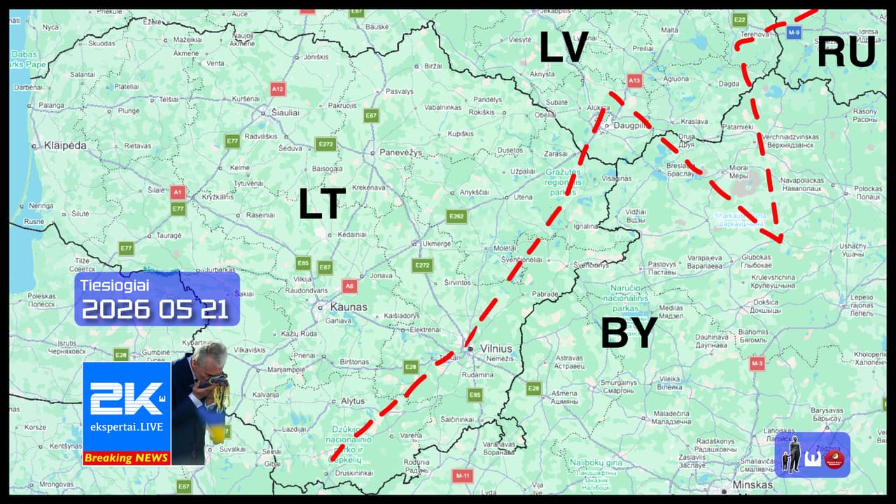 Kiekvienas NATO centimetras ginamas, bet Lietuvą skrodęs dronas dar nerastas
