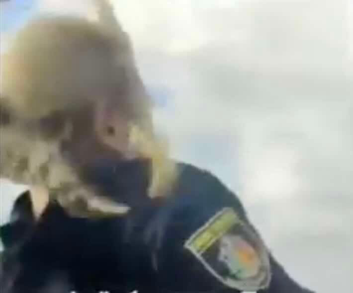 Ukrainiečių policininkė savo darbą dirbo ir ekstremalioje situacijoje