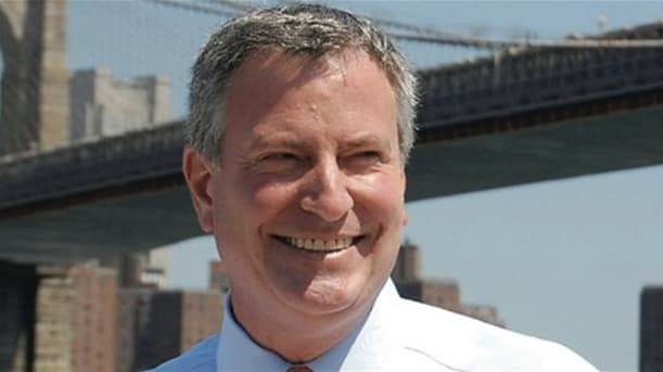 Niujorko meras demokratas Billas de Blasio. Rawstory.com nuotr.
