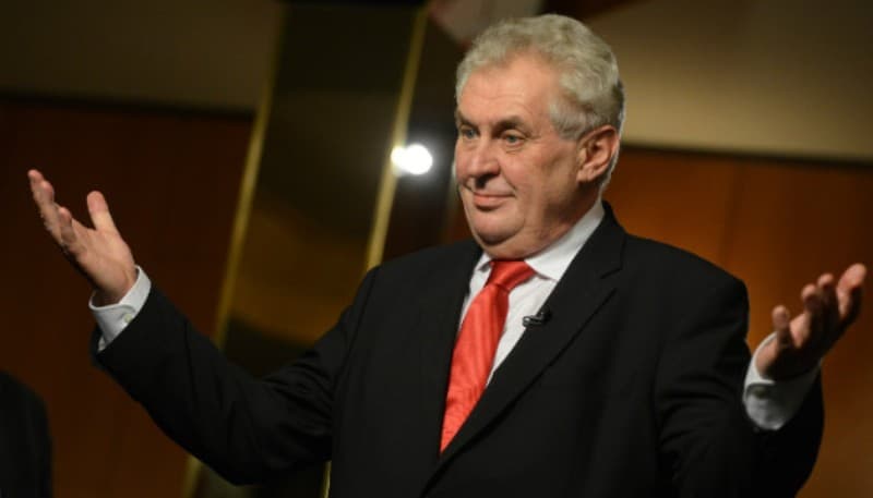 Čekijos prezidentas Milošas Zemanas
