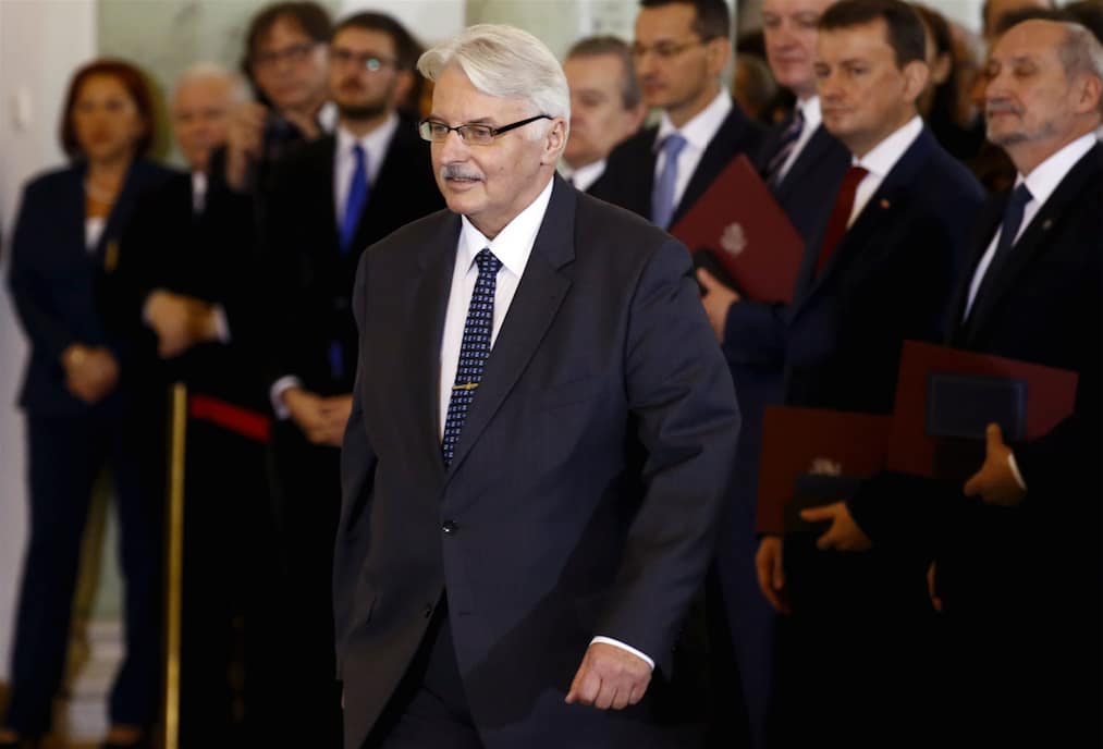 Šimtmečio projektas ES „Rytų partnerystės“ programa, kuriame Lietuva griežė pirmuoju smuiku, baigėsi katastrofa. Nuotraukoje Lenkijos užsienio reikalų ministras Vitoldas Vaščikovskis. Nuotr. 24today.net