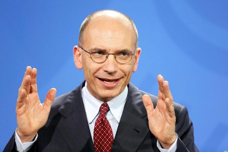 Italijos ministras pirmininkas Enrico Letta