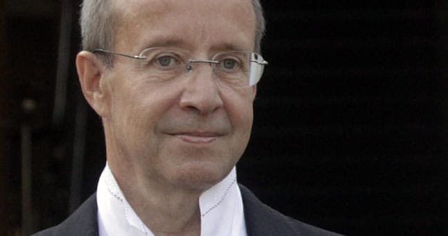 Estijos prezidentas Tomas Hendrikas Ilvesas. EPA-ELTA nuotr.