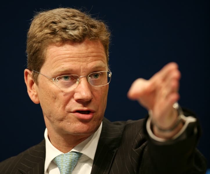 Vokietijos užsienio reikalų ministras Guido Westerwelle