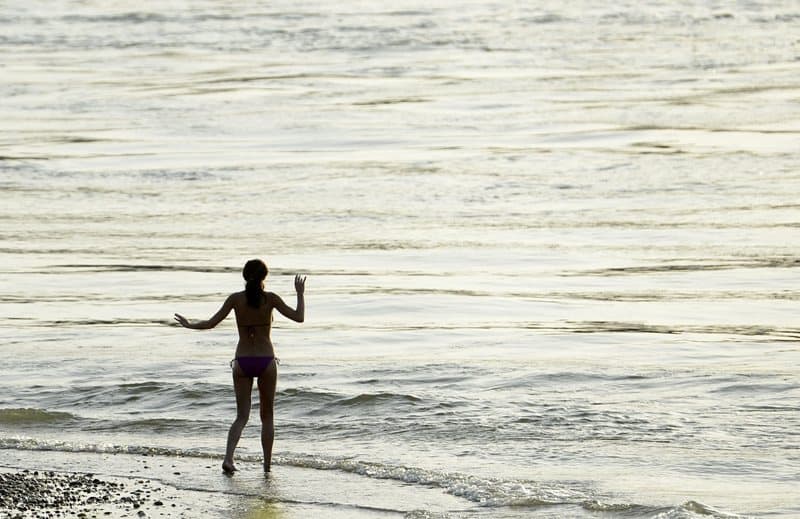 Austrijoje užfiksuotas temperatūros rekordas – oras sušilo iki 40,6 laipsnio. EPA-ELTA nuotr.