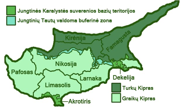 Kipro apskritys. Wikipedia.org žemėlapis