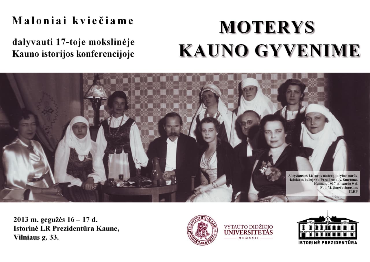 Kauno istorijos konferencija „Moterys Kauno gyvenime“