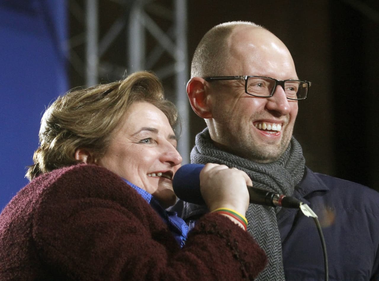 L. Graužinienė Kijeve dalyvavo masinėje demonstracijoje už Ukrainos integraciją į Europą. EPA-ELTA nuotr.