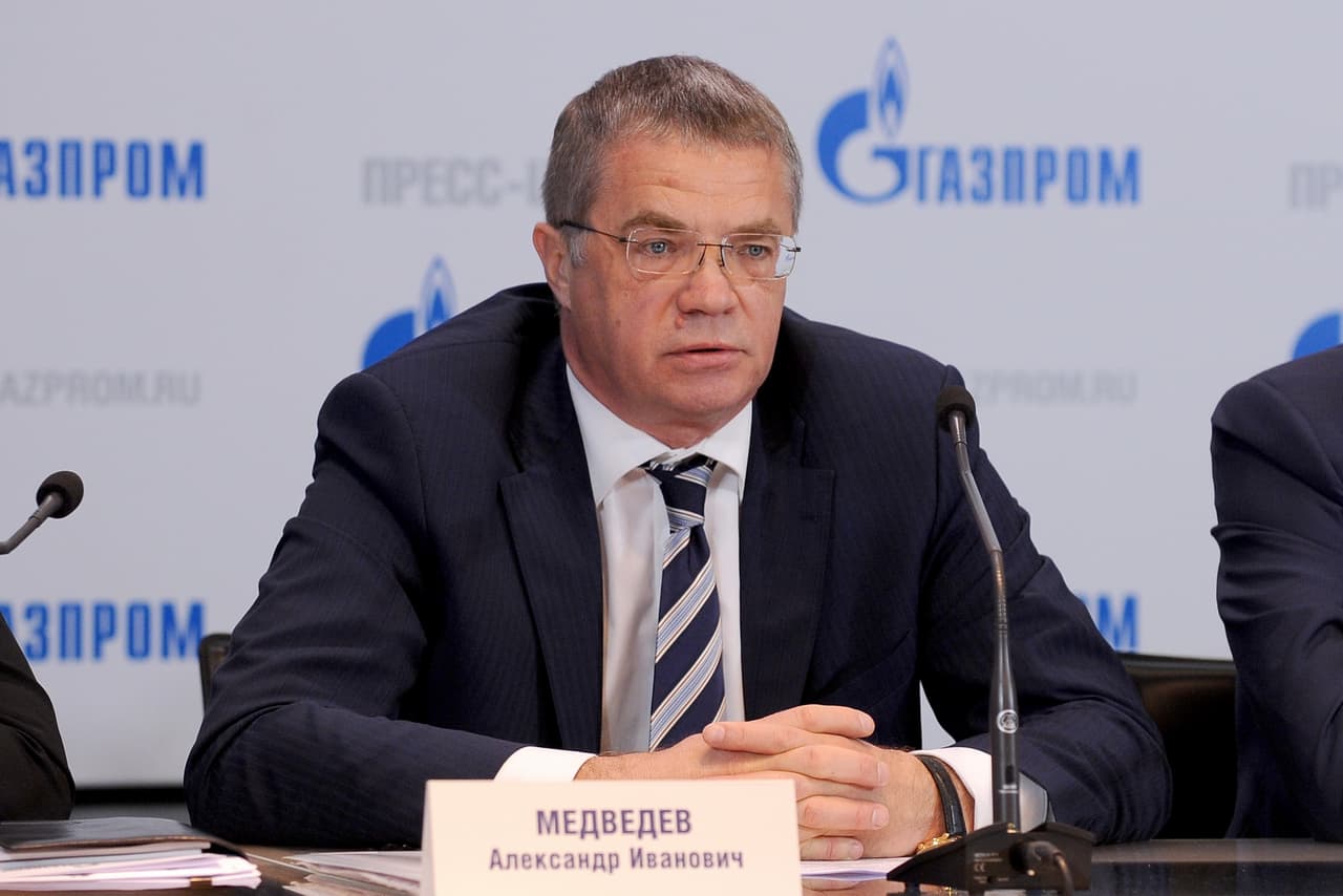 A. Medvedevas. Nuotr. iš „gazprom.com“