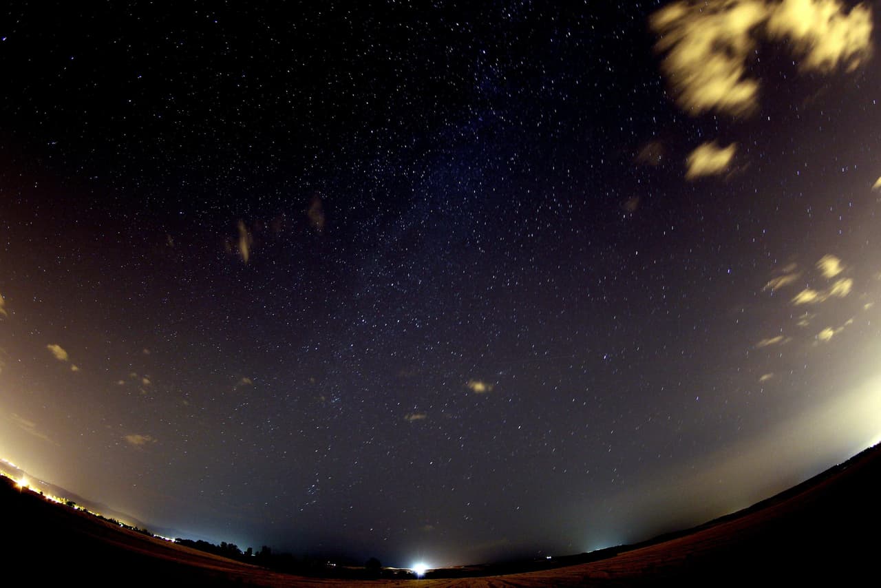 Meteorų lietus Madride. EPA-ELTA nuotr.
