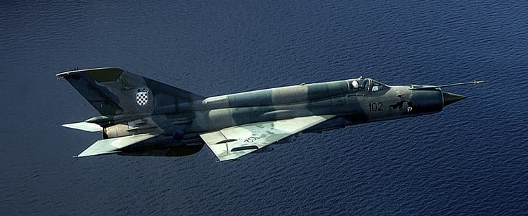 MiG-21 – Tarybų Sąjungos antros kartos naikintuvas. Lt.wikipedia.org nuotr.