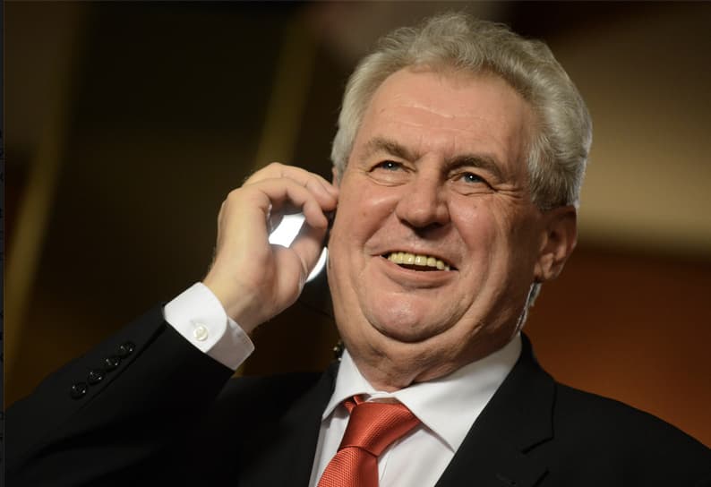 Čekijos prezidentas Milosas Zemanas. AFP nuotr.