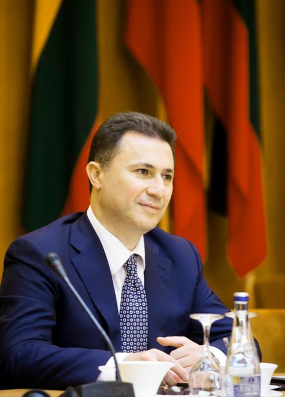 Makedonijos Premjeras Nikola Grujevskis. Gedimino Savickio (ELTA) nuotr.