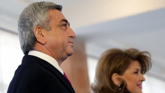 Armėnijos prezidentas Seržas Sargsianas. EPA-ELTOS nuotr.